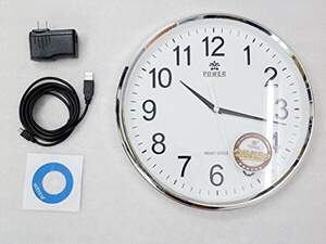Настенные часы со скрытой HD камерой – круглые классические