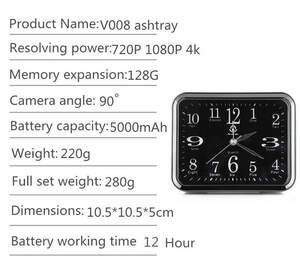 Настольные шпионские часы будильник с wifi камерой